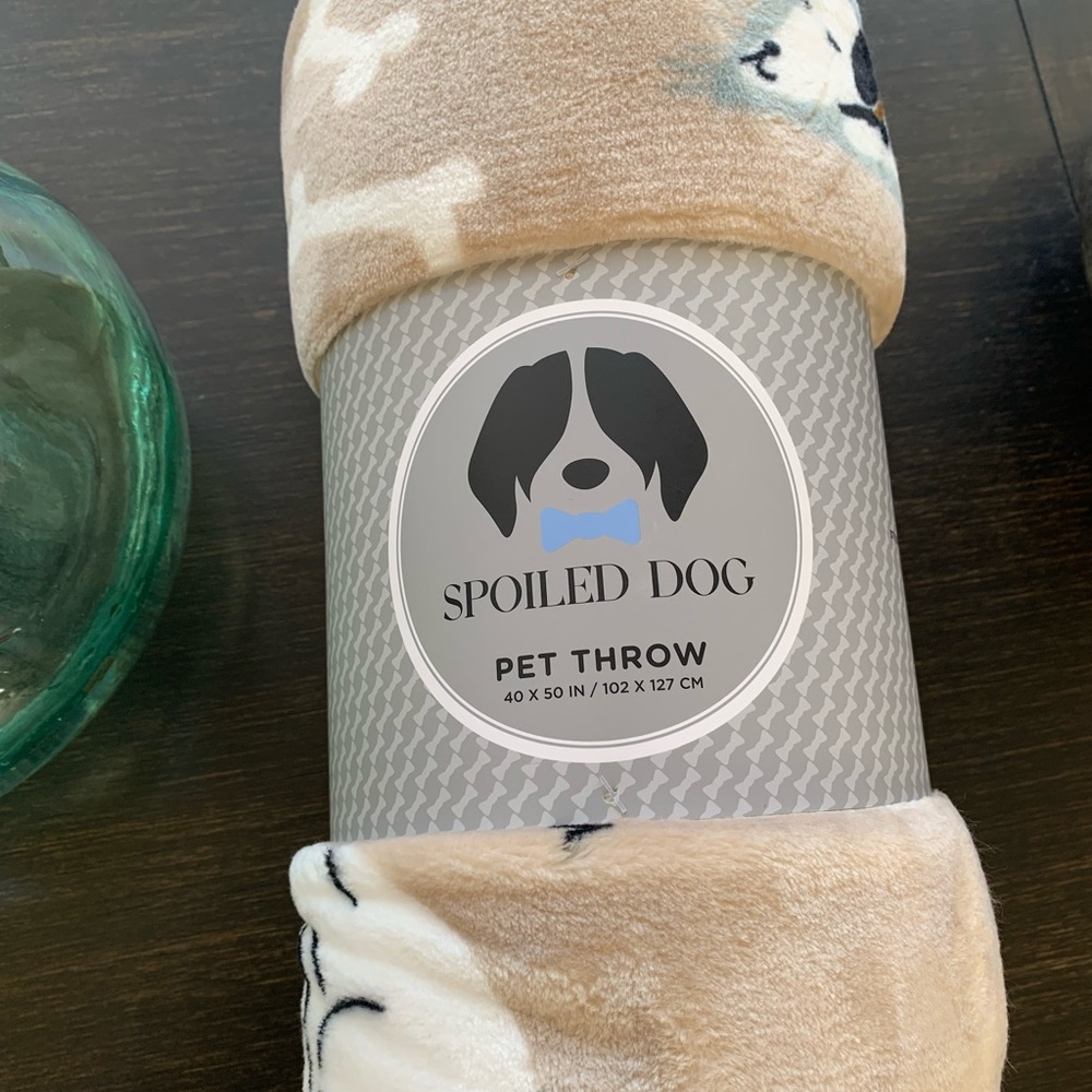 Spoiled Tan Pet Throw